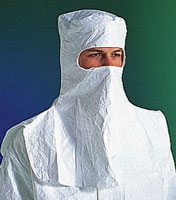 Hood, Tyvek, Cleanroom, Eyes Only Dupont Tyvek Apparel